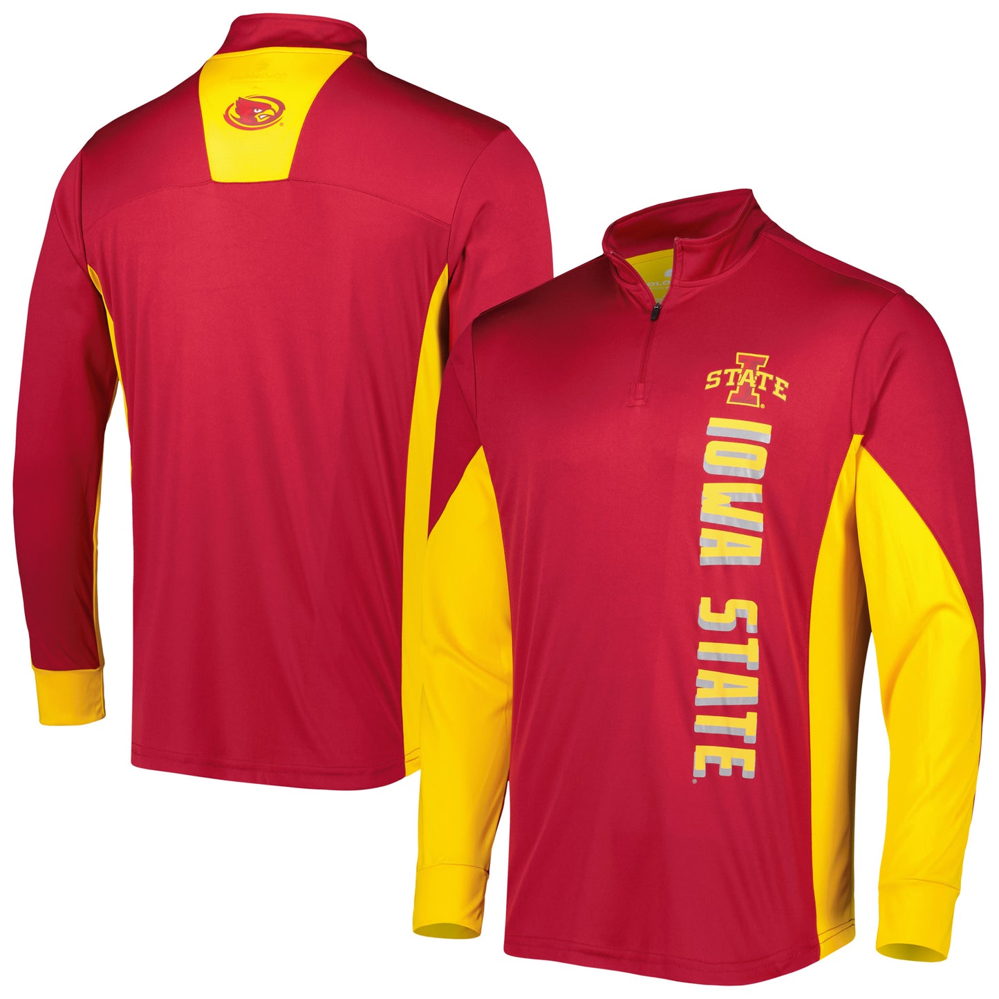 Men's Colosseum Cardinal Iowa State Cyclones Bart Quarter-Zip Windshirt