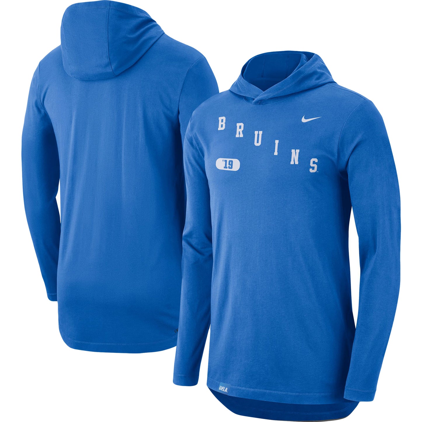 Men's Nike Blue UCLA Bruins Team Performance Long Sleeve Hoodie T-Shirt