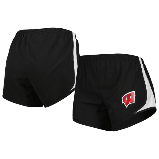 Women's Black Wisconsin Badgers Sport Shorts