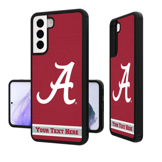 Alabama Crimson Tide Galaxy Endzone Stripe Logo Personalized Bump Case