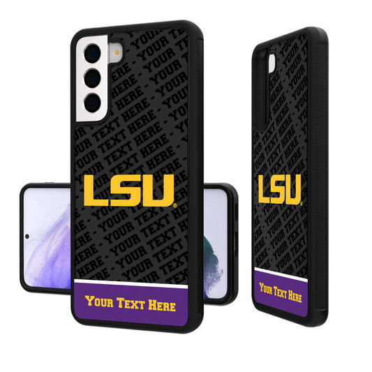 LSU Tigers Galaxy Endzone Personalized Bump Case