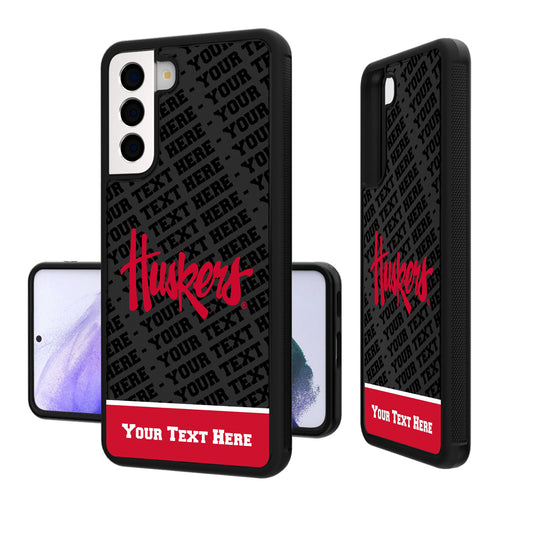 Nebraska Huskers Galaxy Endzone Personalized Bump Case