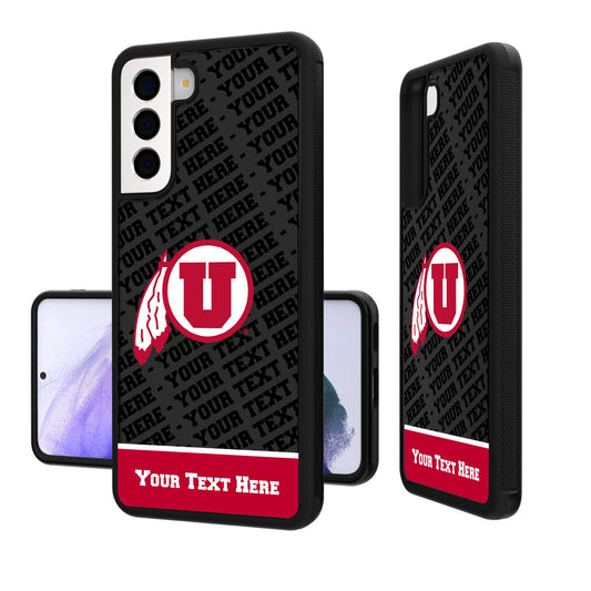 Utah Utes Galaxy Endzone Personalized Bump Case