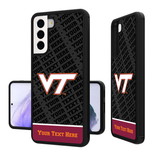 Virginia Tech Hokies Galaxy Endzone Personalized Bump Case