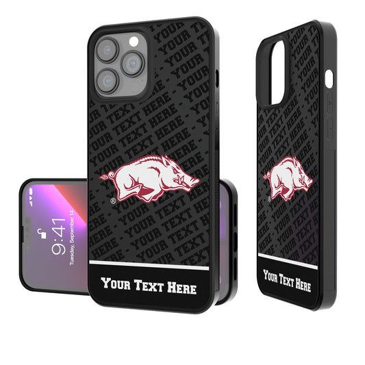 Arkansas Razorbacks Endzone iPhone Personalized Bump Case