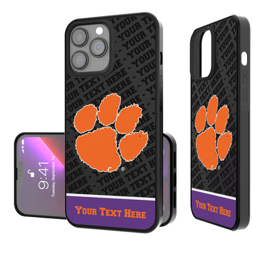 Clemson Tigers Endzone iPhone Personalized Bump Case