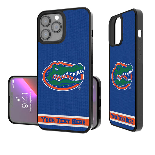 Florida Gators Stripe iPhone Personalized Bump Case