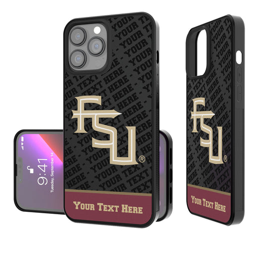 Florida State Seminoles EndZone Logo iPhone Personalized Bump Case
