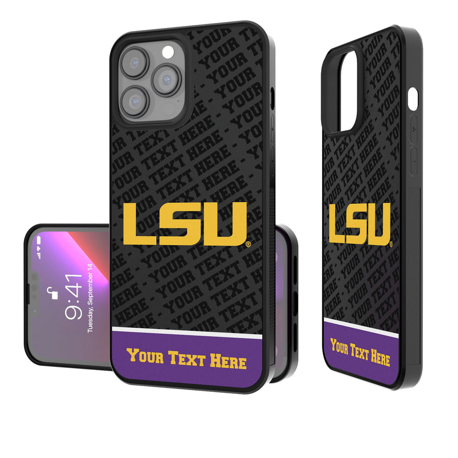 LSU Tigers Endzone iPhone Personalized Bump Case