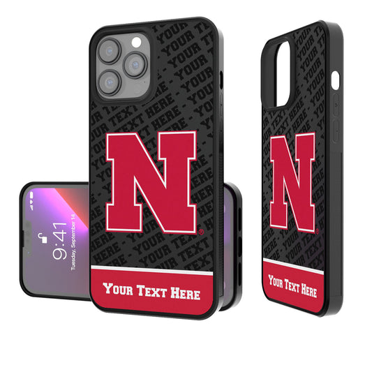 Nebraska Huskers EndZone Logo iPhone Personalized Bump Case