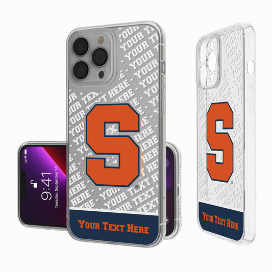 Syracuse Orange Endzone iPhone Personalized Clear Case