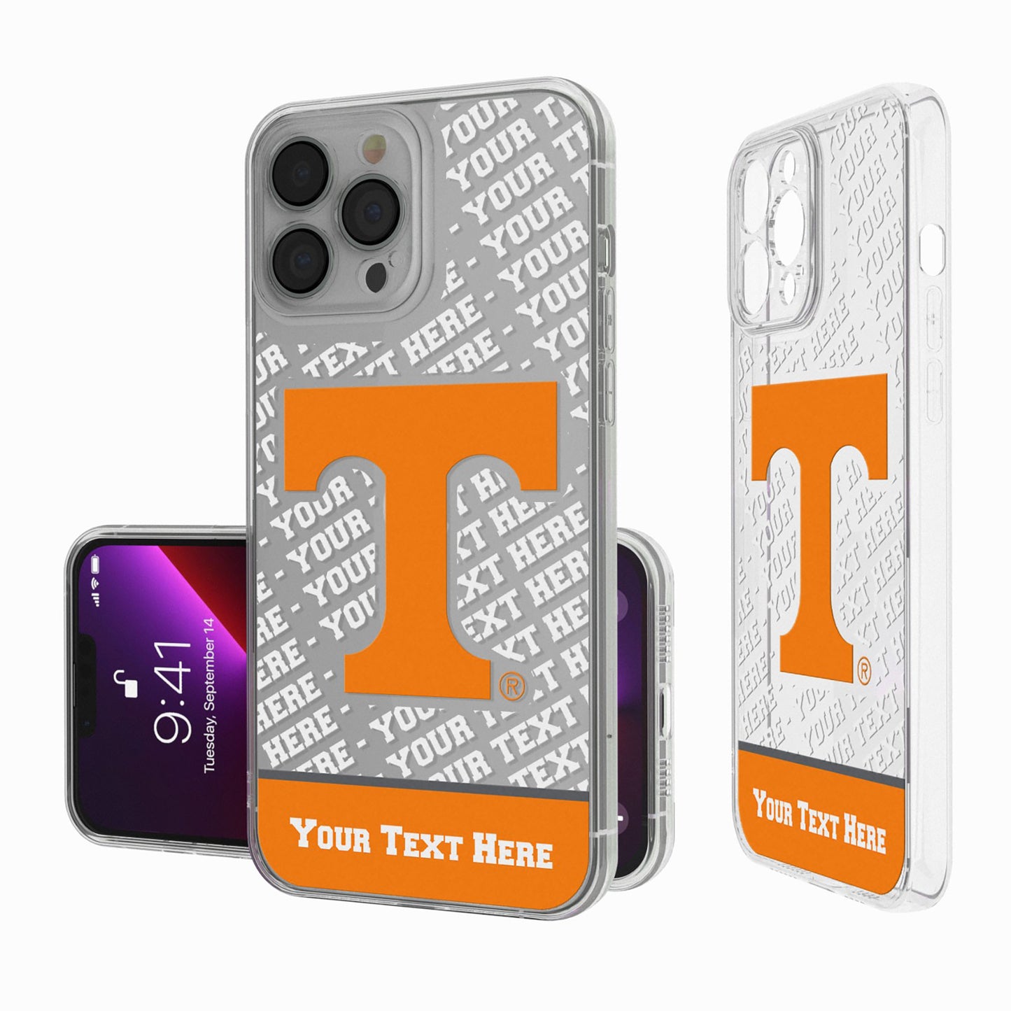 Tennessee Volunteers Endzone iPhone Personalized Clear Case