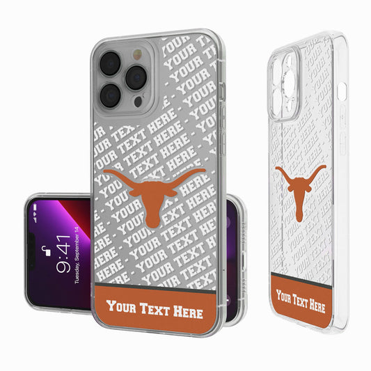 Texas Longhorns Endzone iPhone Personalized Clear Case