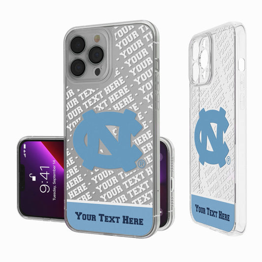 North Carolina Tar Heels Endzone iPhone Personalized Clear Case