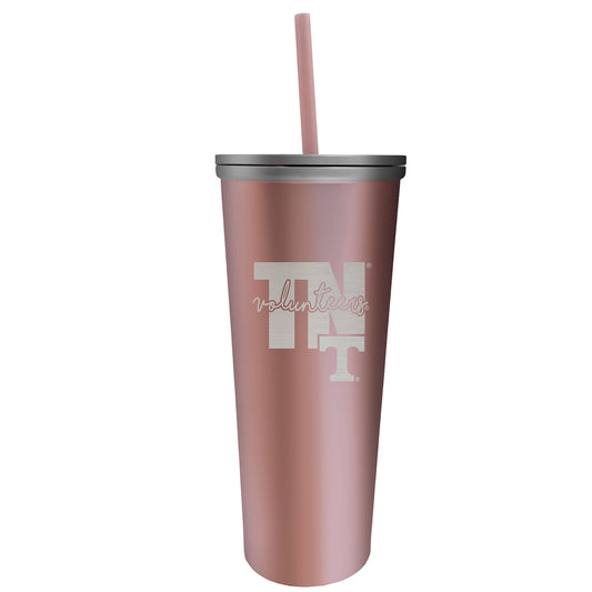 Tennessee Volunteers 18oz. Skinny Rose Gold Tumbler