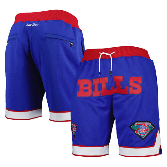 Men's Mitchell & Ness Royal Buffalo Bills 35th Anniversary Just Don Throwback Shorts