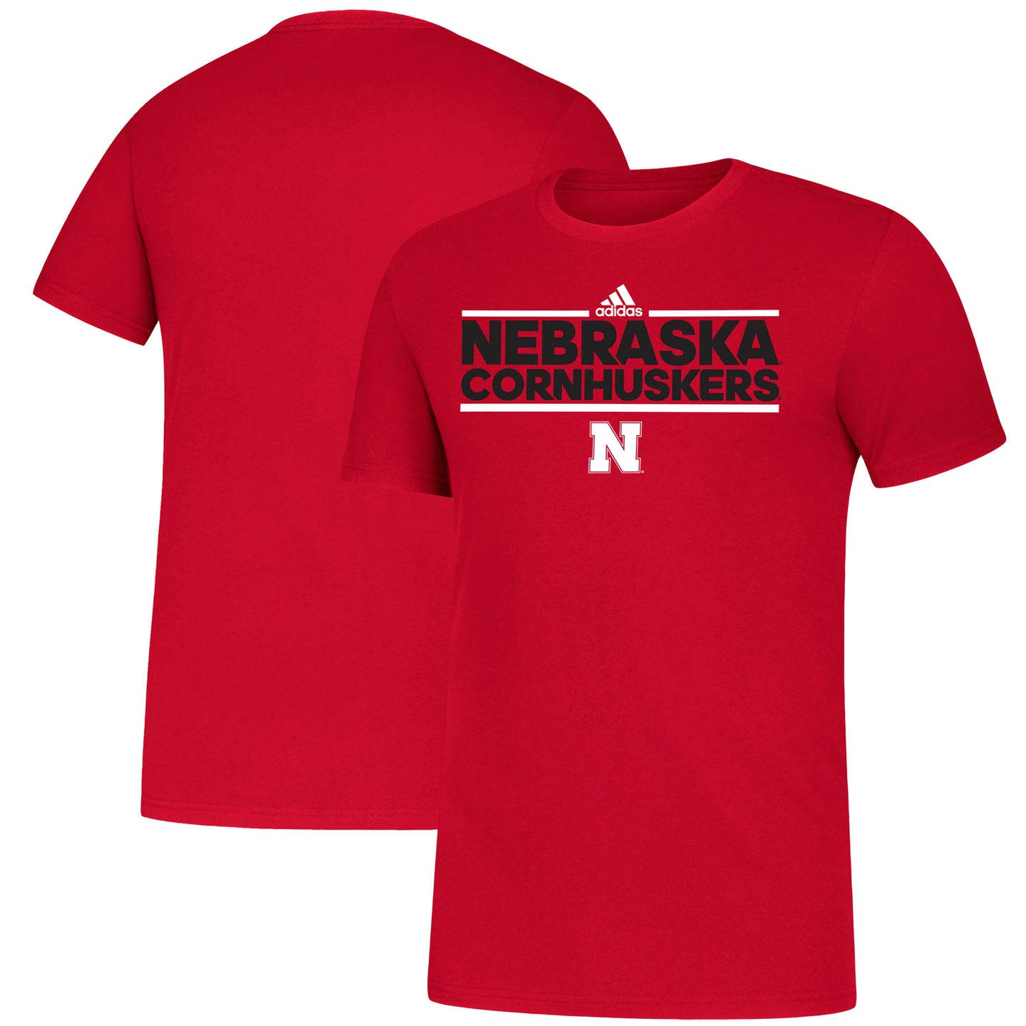 Men's adidas Red Nebraska Huskers Amplifier T-Shirt