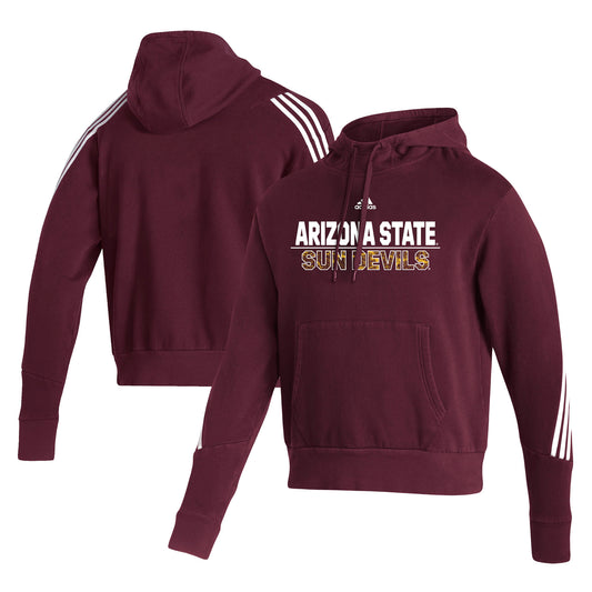 Men's adidas Maroon Arizona State Sun Devils Fashion Pullover Hoodie