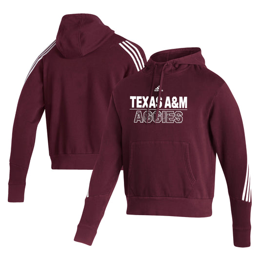 Men's adidas Maroon Texas A&M Aggies Fashion Pullover Hoodie