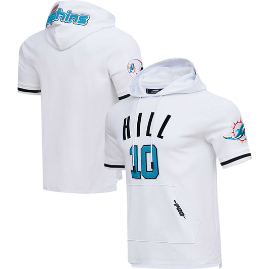 Men's Pro Standard Tyreek Hill White Miami Dolphins Player Name & Number Hoodie T-Shirt