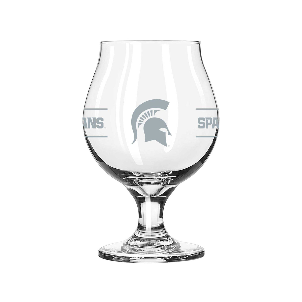 Michigan State Spartans 16oz. Belgium Glass
