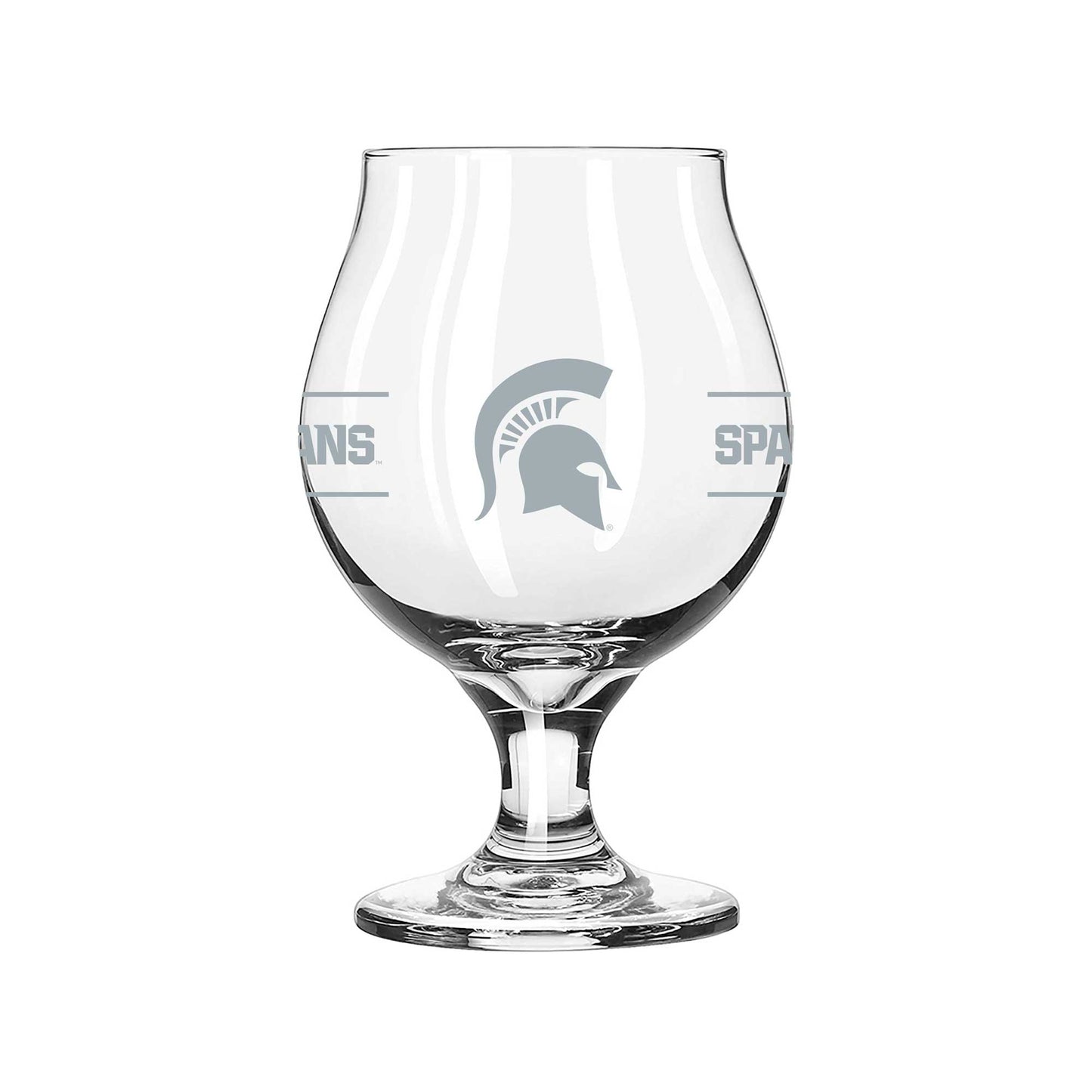 Michigan State Spartans 16oz. Belgium Glass