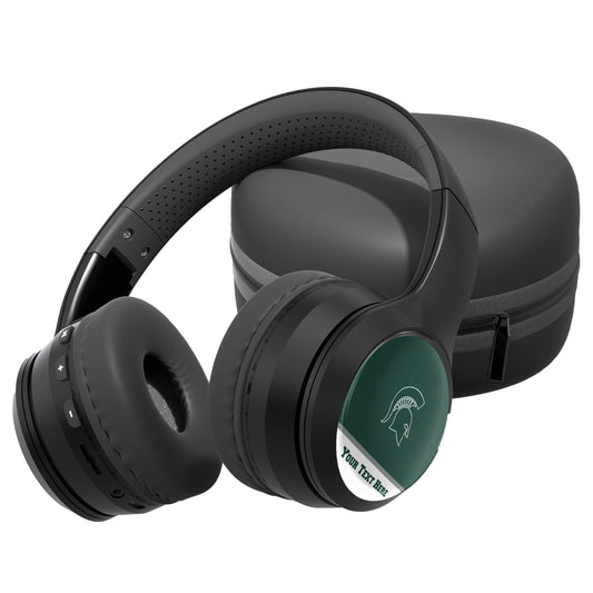 Michigan State Spartans Personalized Wireless Bluetooth Headphones & Case