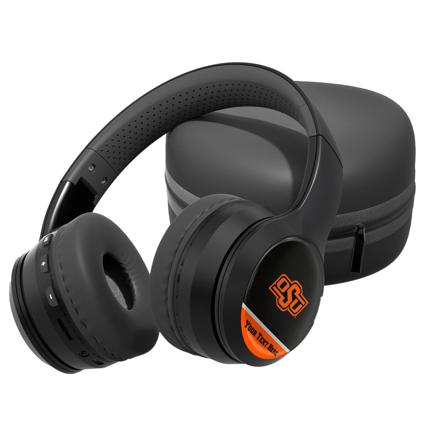 Oklahoma State Cowboys Personalized Wireless Bluetooth Headphones & Case