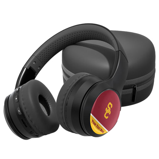 USC Trojans Personalized Wireless Bluetooth Headphones & Case