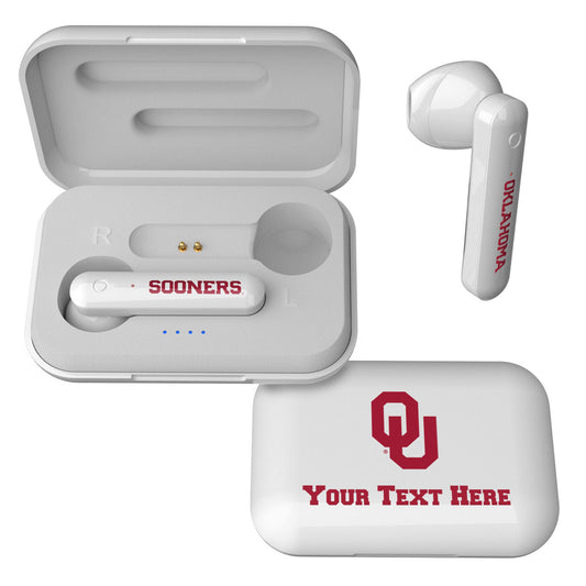 Oklahoma Sooners Personalized True Wireless Earbuds