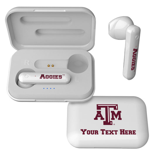 Texas A&M Aggies Personalized True Wireless Earbuds