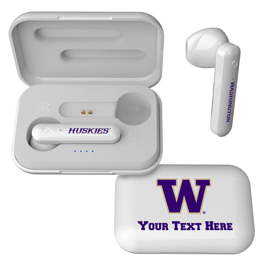 Washington Huskies Personalized True Wireless Earbuds