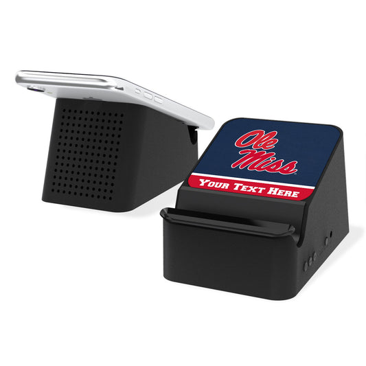 Ole Miss Rebels Personalized Wireless Charging Station & Bluetooth Speaker