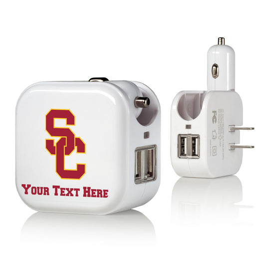 USC Trojans Personalized 2-In-1 USB Charger