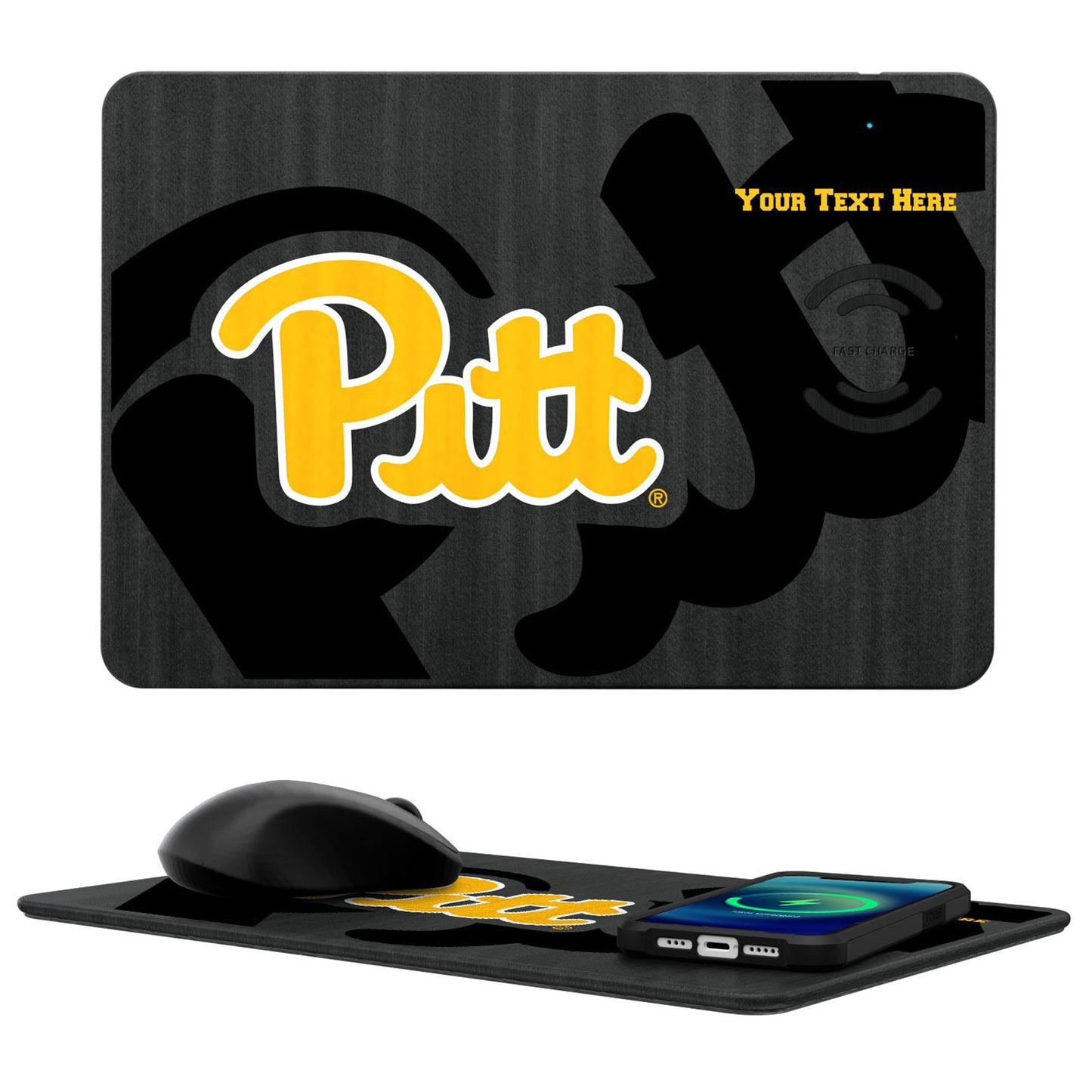 Pitt Panthers Personalized Wireless Charger & Mouse Pad