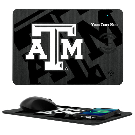 Texas A&M Aggies Personalized Wireless Charger & Mouse Pad