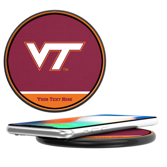 Virginia Tech Hokies Personalized 10-Watt Wireless Phone Charger