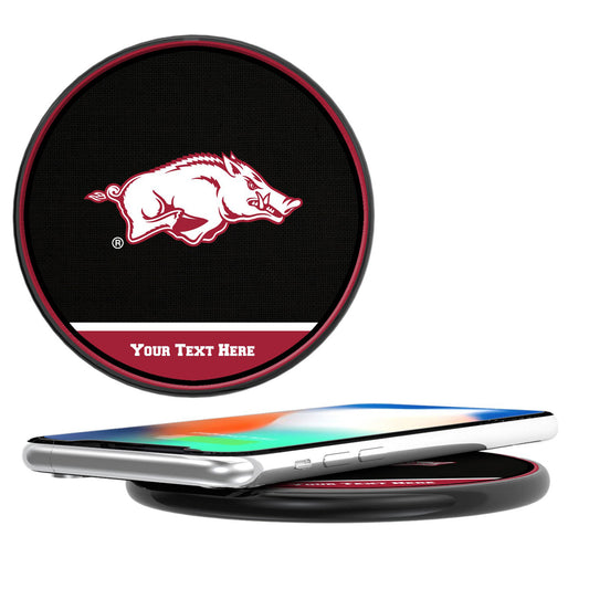 Arkansas Razorbacks Personalized 10-Watt Wireless Phone Charger