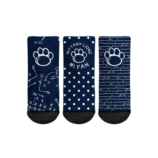 Toddler Rock Em Socks Penn State Nittany Lions #1 Fan 3-Pack Crew Socks Set