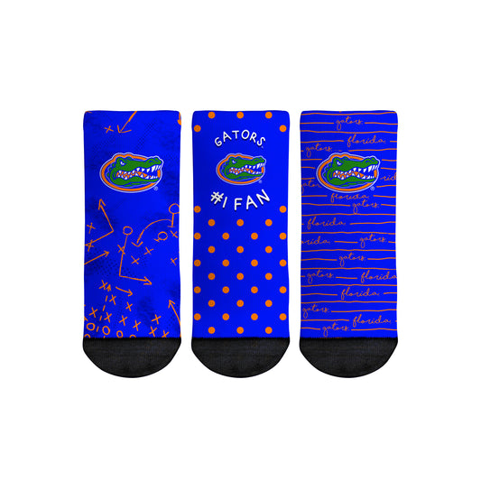 Toddler Rock Em Socks Florida Gators #1 Fan 3-Pack Crew Socks Set