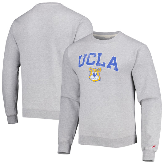 Men's League Collegiate Wear Gray UCLA Bruins 1965 Arch Essential Lightweight Pullover Sweatshirt