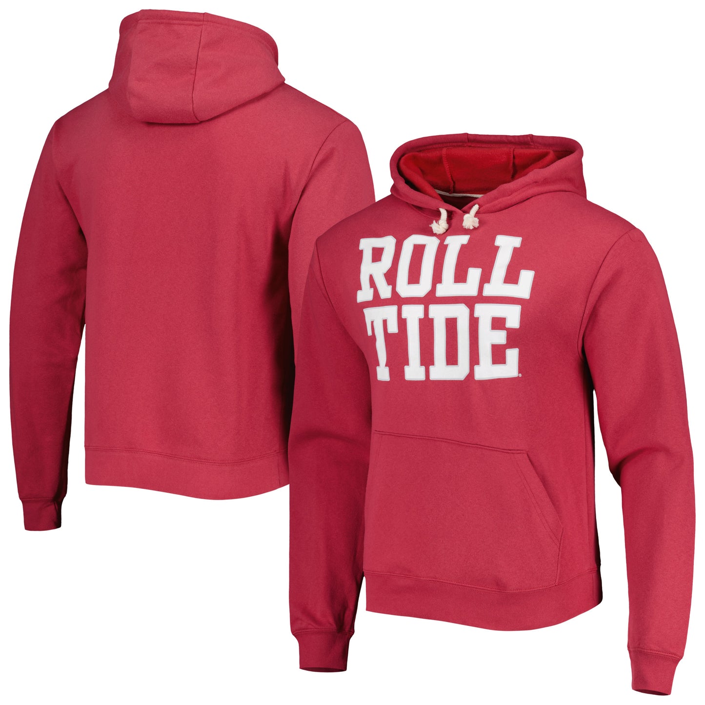 Men's League Collegiate Wear Crimson Alabama Crimson Tide Local Essential Fleece Pullover Hoodie