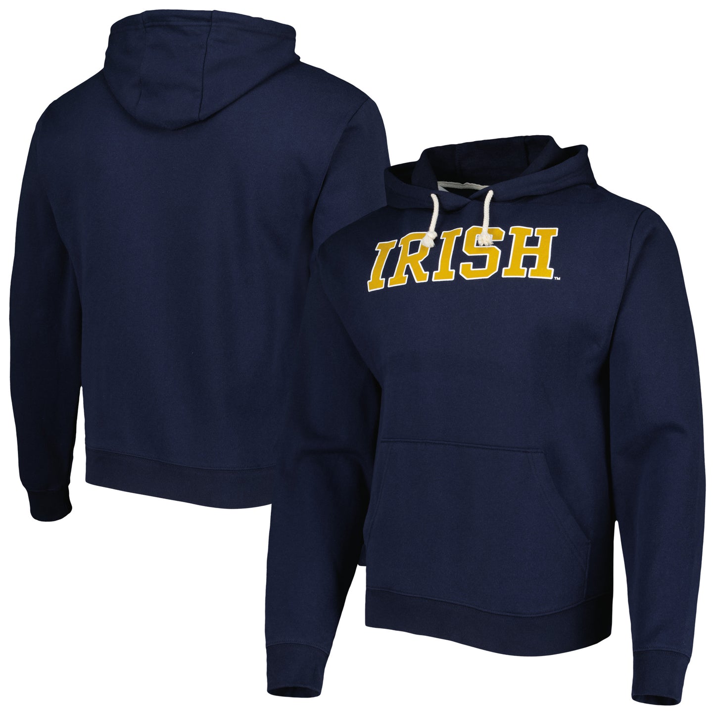 Men's League Collegiate Wear Navy Notre Dame Fighting Irish Local Essential Fleece Pullover Hoodie