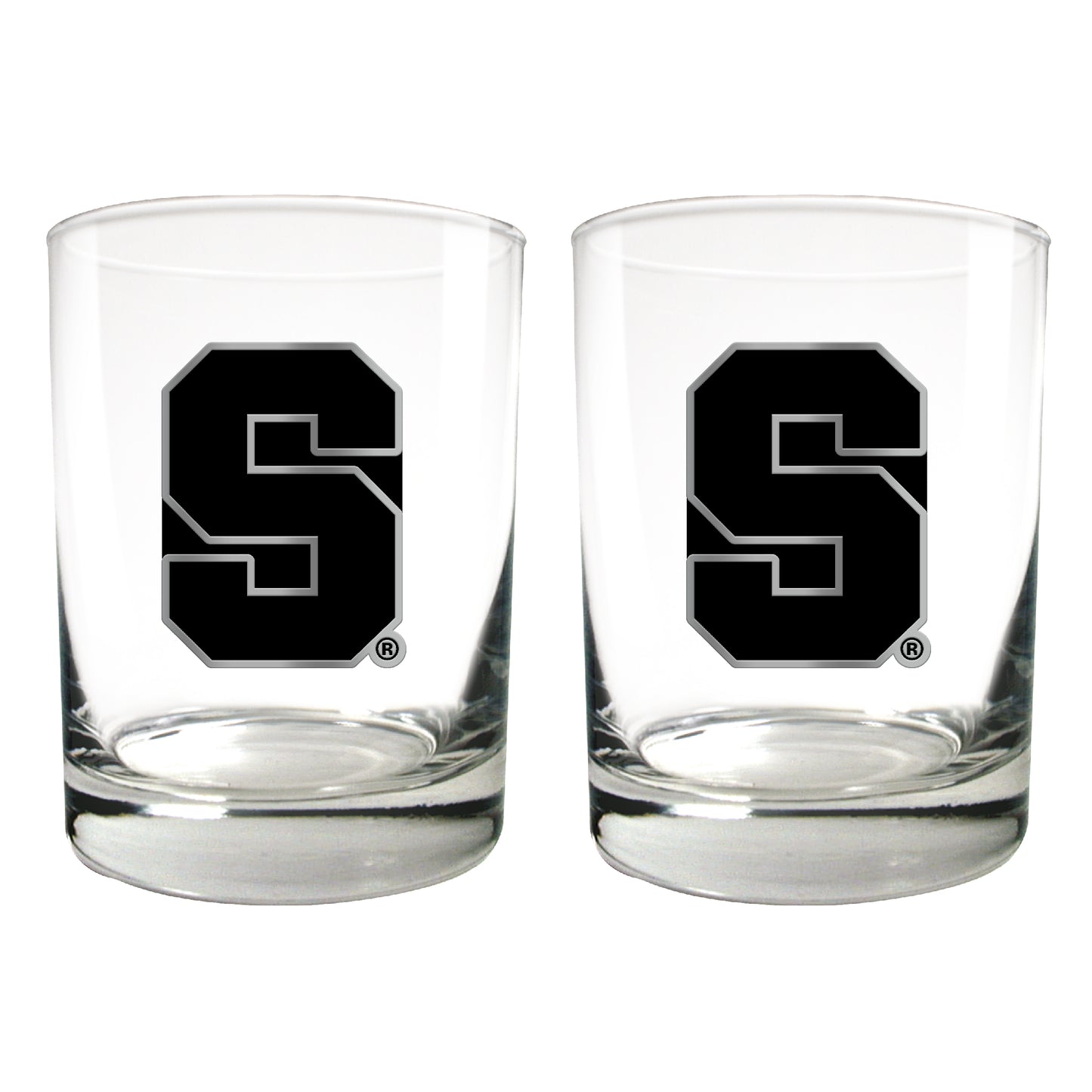 Syracuse Orange 15oz. Legacy Rocks Glass Set