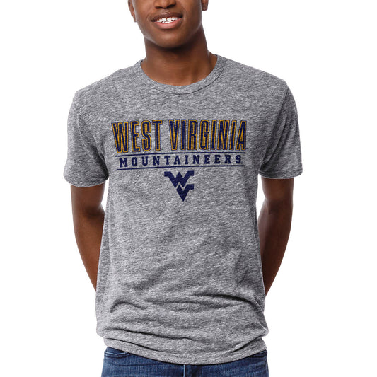 Men's League Collegiate Wear Heathered Gray West Virginia Mountaineers Victory Falls T-Shirt