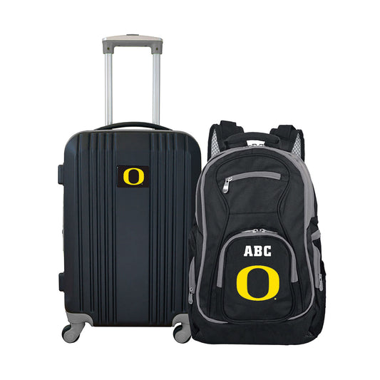 MOJO Oregon Ducks Personalized Premium 2-Piece Backpack & Carry-On Set
