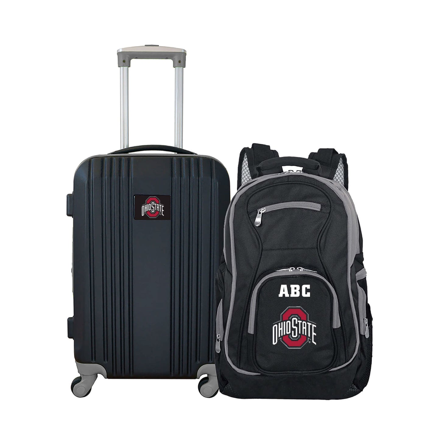 MOJO Ohio State Buckeyes Personalized Premium 2-Piece Backpack & Carry-On Set