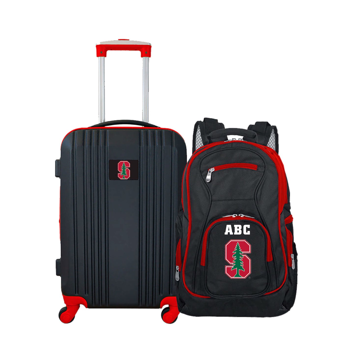MOJO Stanford Cardinal Personalized Premium 2-Piece Backpack & Carry-On Set