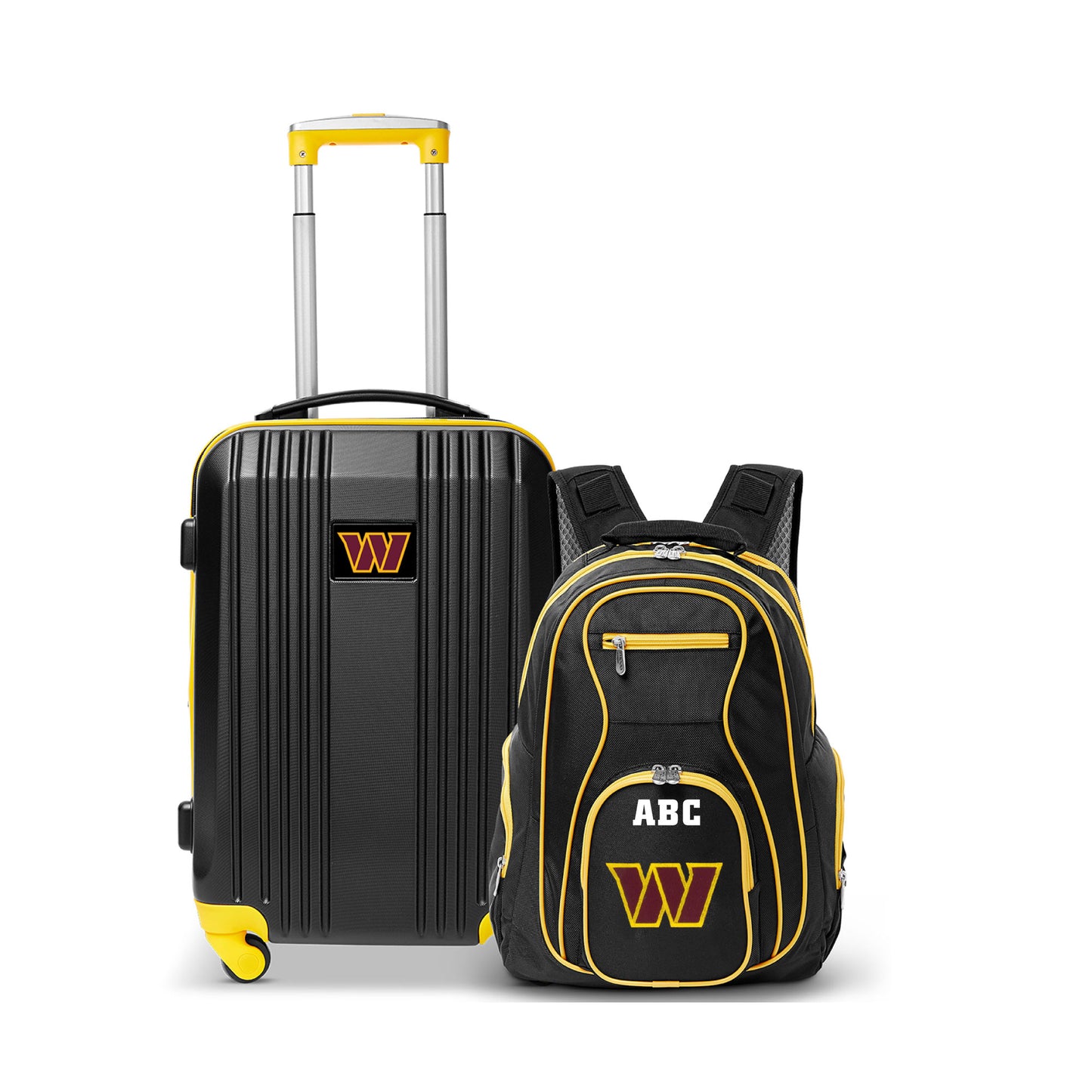 MOJO Washington Commanders Personalized Premium 2-Piece Backpack & Carry-On Set