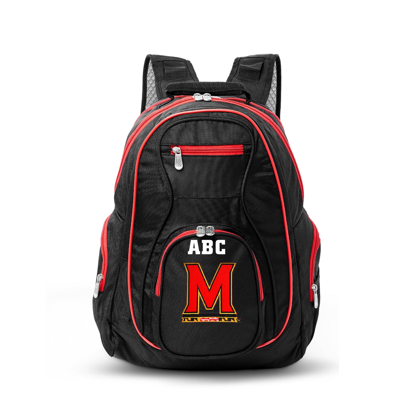 MOJO Black Maryland Terrapins Personalized Premium Color Trim Backpack